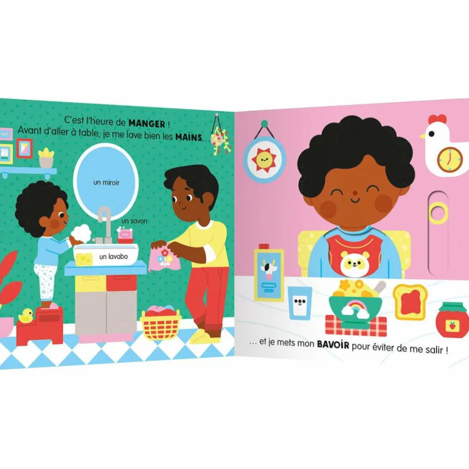 Auzou Editions Livre Mon anim'agier Premiers apprentissages - Je mange comme un grand