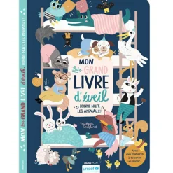 Sale Auzou Editions Livre Mon très grand livre d'éveil : Bonne nuit les animaux !
