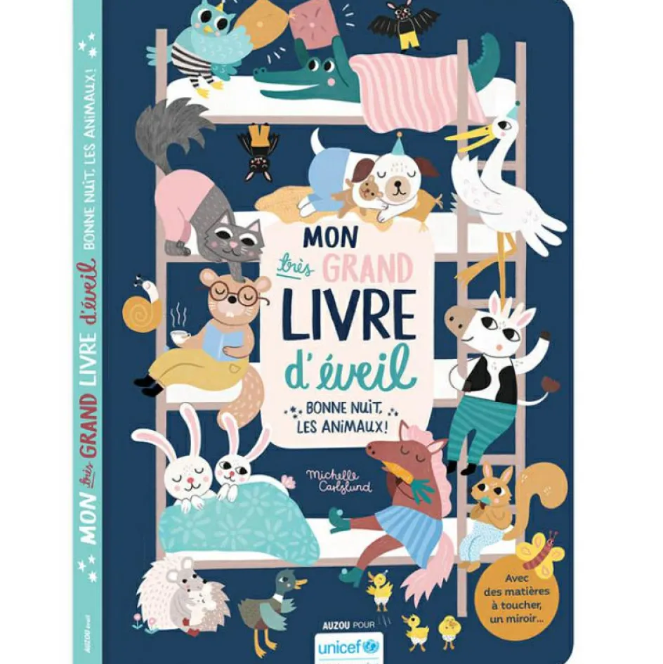 Sale Auzou Editions Livre Mon très grand livre d'éveil : Bonne nuit les animaux !