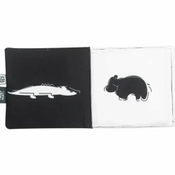 Outlet Trois Kilos Sept Livre noir et blanc en tissu Tam Tam