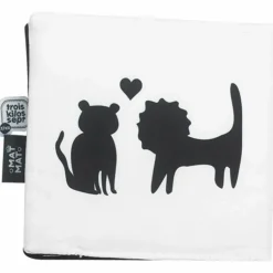 Outlet Trois Kilos Sept Livre noir et blanc en tissu Tam Tam