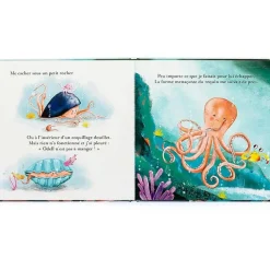 New Jellycat Livre Odell la petite pieuvre courageuse