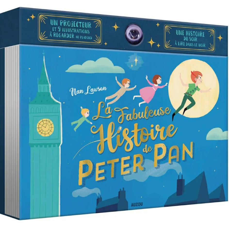 Hot Auzou Editions Livre projecteur - la fabuleuse histoire de Peter Pan