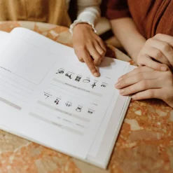 Livre Souvenirs d'école en lin (8 périodes scolaires)|Zakuw Outlet