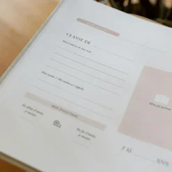 Livre Souvenirs d'école en lin (8 périodes scolaires)|Zakuw Outlet