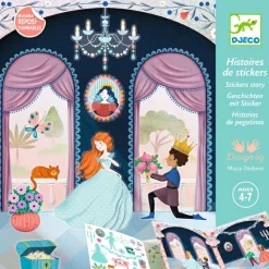 Livret avec stickers repositionnables La vie au château|Djeco Hot