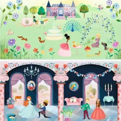 Livret avec stickers repositionnables La vie au château|Djeco Hot