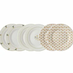 Lot 6 assiettes à dessert Emile et Ida|Petit Jour Paris Clearance