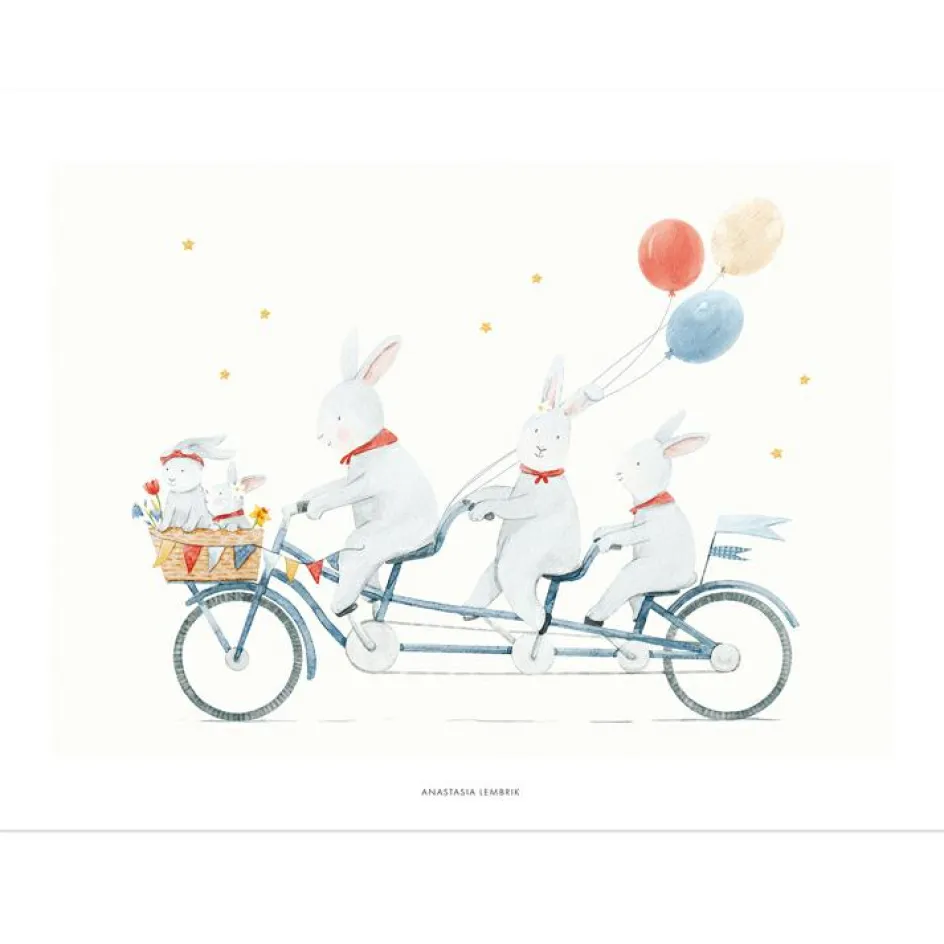 Lot de 4 affiches Hot-air balloons|Lilipinso Outlet
