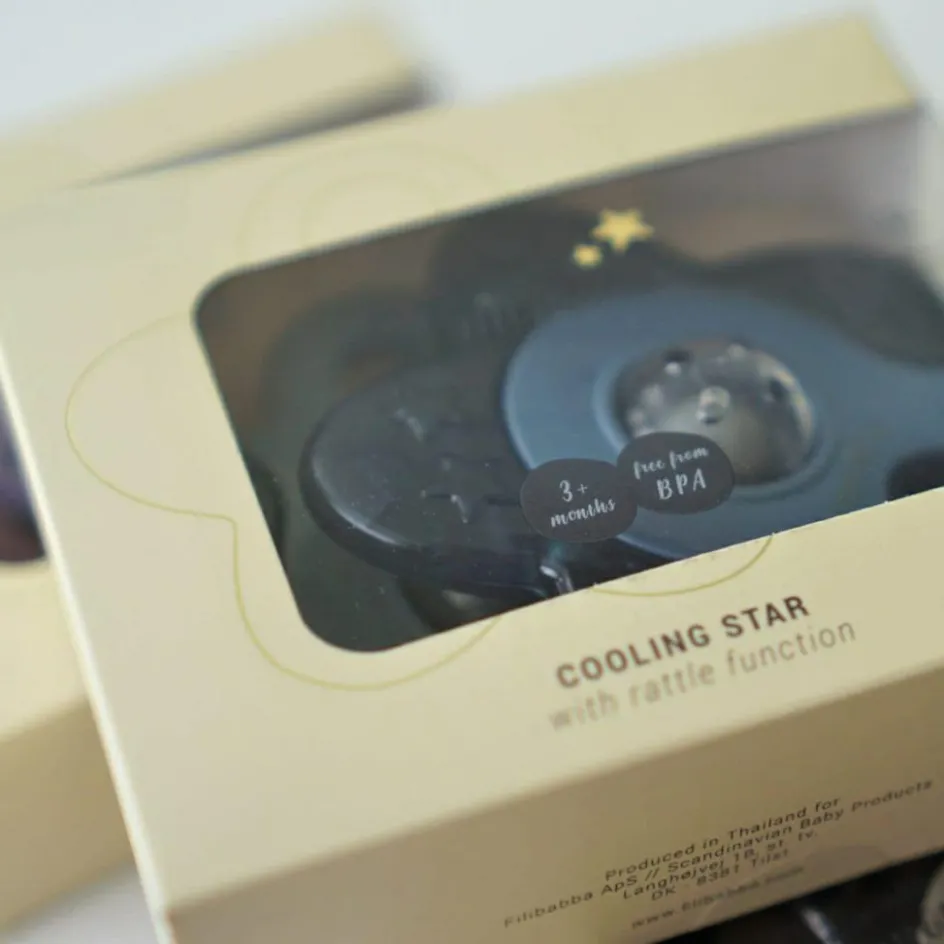 Lot de 2 anneaux de dentition étoile bleu|Filibabba Outlet