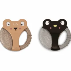 Online Filibabba Lot de 2 anneaux de dentition animaux beige et noir