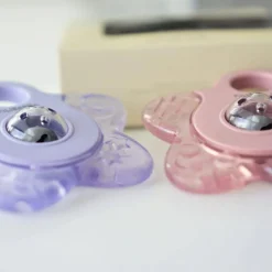 Lot de 2 anneaux de dentition étoile rose|Filibabba New