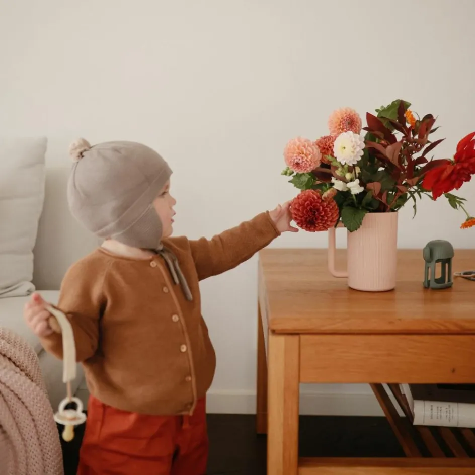 Lot de 2 attaches-sucettes en lin Blush-Cream|Mushie Clearance