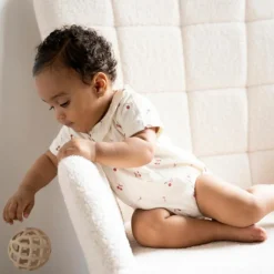 Lot de 2 balles de préhension Vieux Rose-Warm Linen|Baby's Only Hot