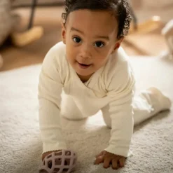 Lot de 2 balles de préhension Vieux Rose-Warm Linen|Baby's Only Hot