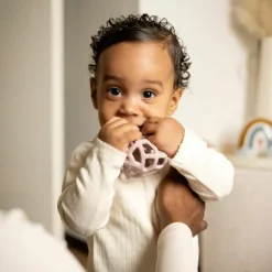 Lot de 2 balles de préhension Vieux Rose-Warm Linen|Baby's Only Hot