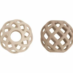 Baby's Only Lot de 2 balles de préhension Clay-Warm Linen