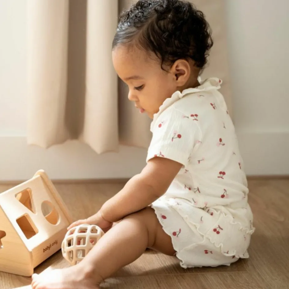 Baby's Only Lot de 2 balles de préhension Clay-Warm Linen