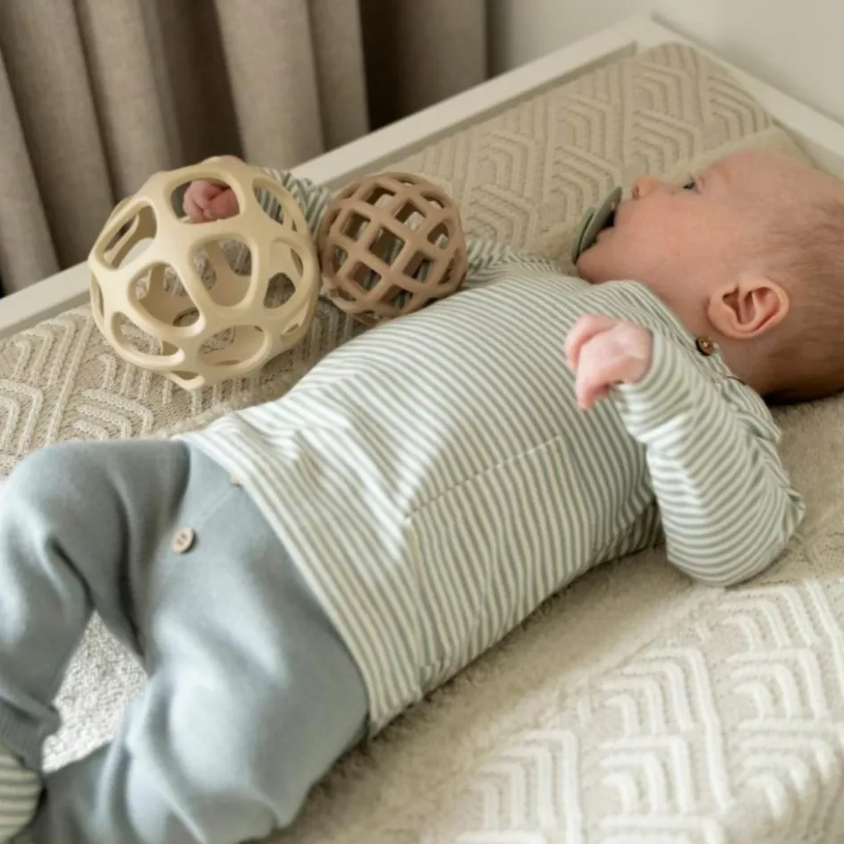 Baby's Only Lot de 2 balles de préhension Clay-Warm Linen