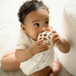 Baby's Only Lot de 2 balles de préhension Clay-Warm Linen