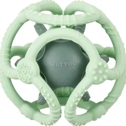 Lot de 2 balles encastrables en silicone vertes|Nattou Outlet