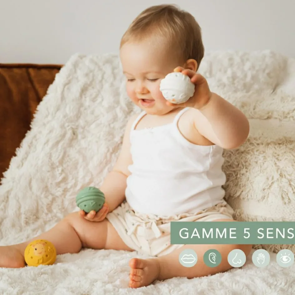 Lot de 3 balles musicales - Ouïe|Sophie la girafe Discount