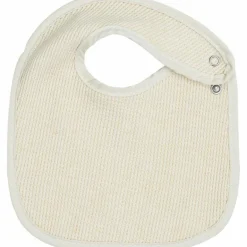 Trois Kilos Sept Lot de 6 bavoirs de naissance Nid d'abeille Beige-Choco