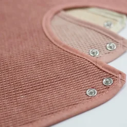 Outlet Trois Kilos Sept Lot de 6 bavoirs de naissance Nid d'abeille Rose