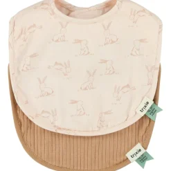 Trixie Lot de 2 bavoirs de naissance Rosy Rabbit