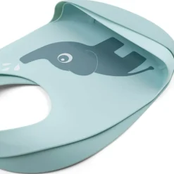 Sale Done by Deer Lot de 2 bavoirs en silicone Elphee Bleu