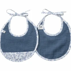 Clearance BB & Co Lot de 2 bavoirs naissance en gaze de coton Forêt enchantée