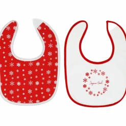 Online Trois Kilos Sept Lot de 2 bavoirs premier âge Noël