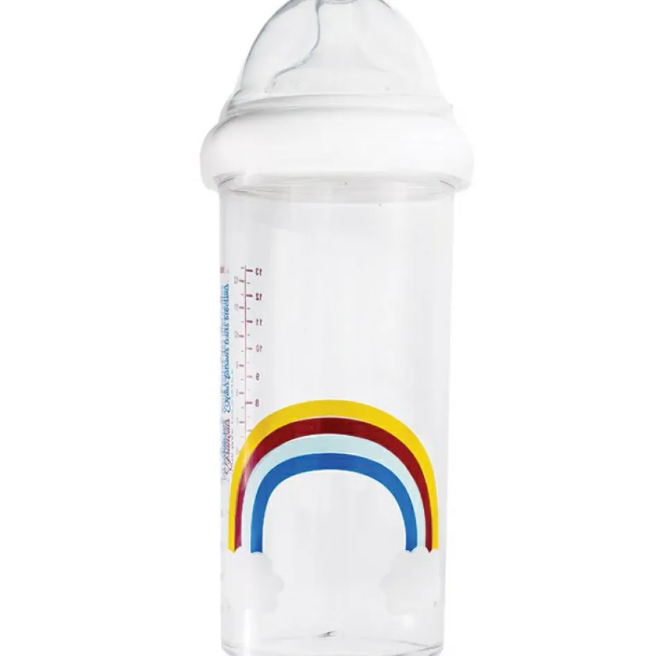New Le Biberon Français Lot de 3 biberons anti colique gigognes Rainbow Arc-en-ciel (360 ml et 210 ml)