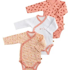 Hot Sauthon Lot de 3 bodies cache-cœur Esmée (naissance)