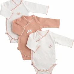 Lot de 3 bodies Petit Cœur (3 mois)|Sauthon Discount