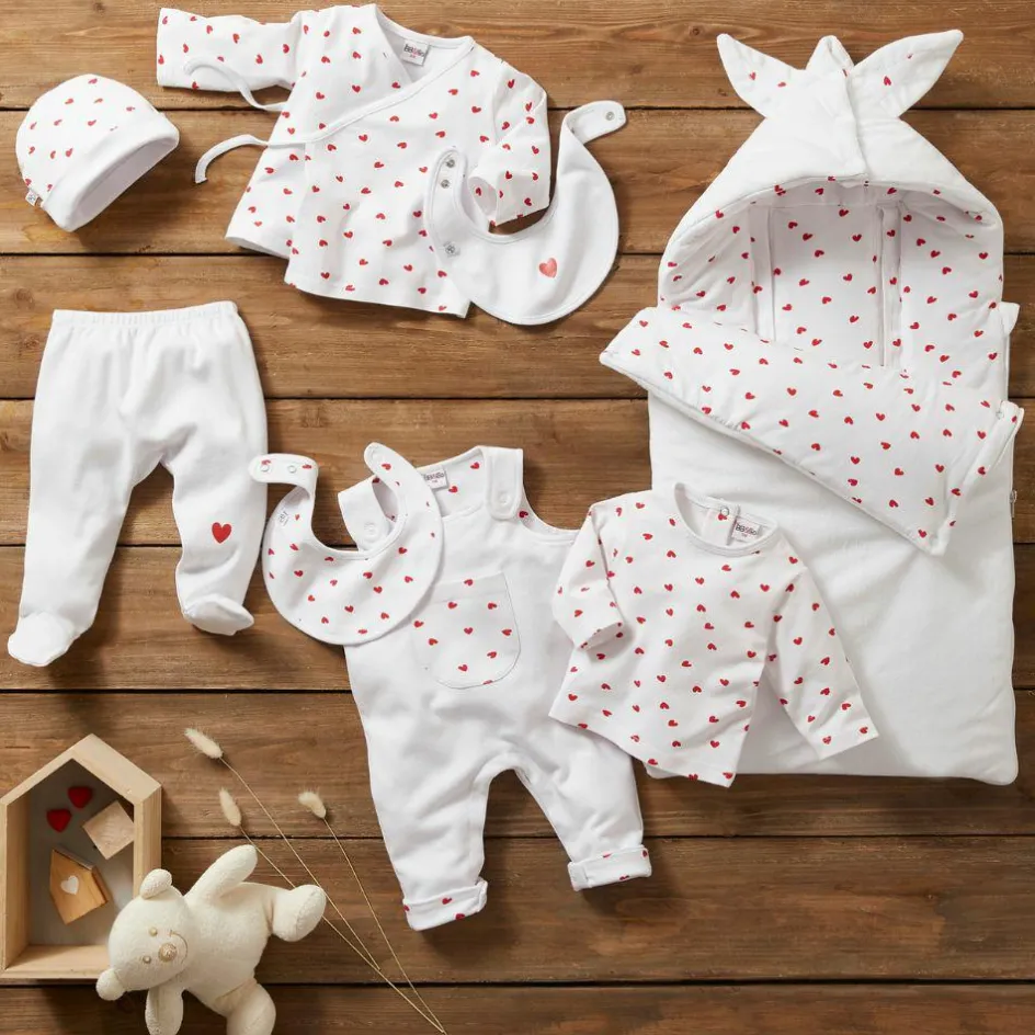 Lot de 2 bodys manches longues Mon petit coeur (6 mois)|BB & Co Outlet