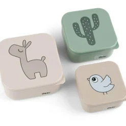 Outlet Done by Deer Lot de 3 boîtes à goûter Lalee Sable mixte