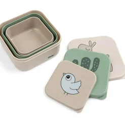Outlet Done by Deer Lot de 3 boîtes à goûter Lalee Sable mixte