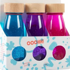 Hot Petit Boum Lot de 3 bouteilles sensorielles Float Magic