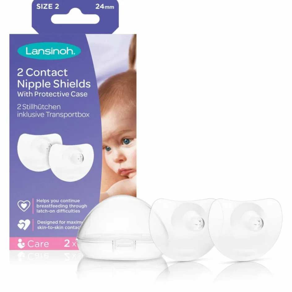 Lot de 2 bouts de sein contact T2 (24 mm)|Lansinoh Sale