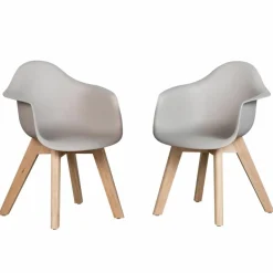 Quax Lot de 2 chaises enfant Argile