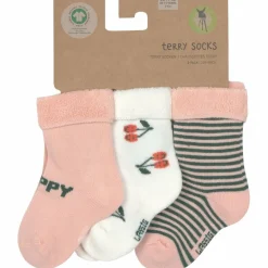 Hot Lässig Lot de 3 chaussettes Terry Cerise pêche (taille 12-15)