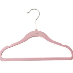 3 sprouts Lot de 10 cintres en velours rose clair