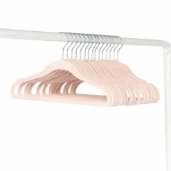 Hot 3 sprouts Lot de 15 cintres en velours rose