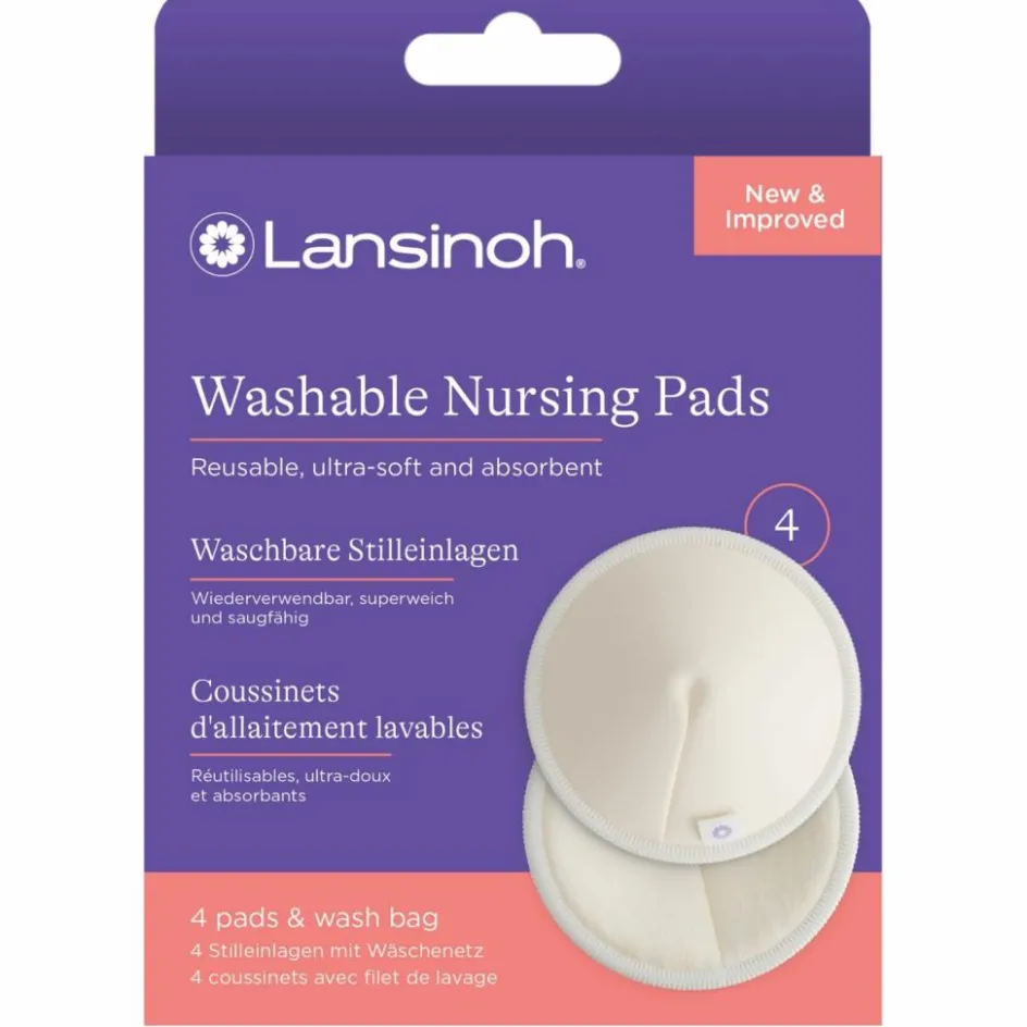 Lot de 4 coussinets d'allaitement lavables|Lansinoh Outlet