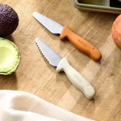 Discount Filibabba Lot de 2 couteaux d'apprentissage Cannelle et Ivoire