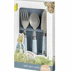 Lot de 3 couverts en inox Pierre Lapin|Petit Jour Paris Discount