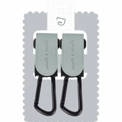 Lot de 2 crochets pour poussette Icon Vert|Pasito a pasito Discount