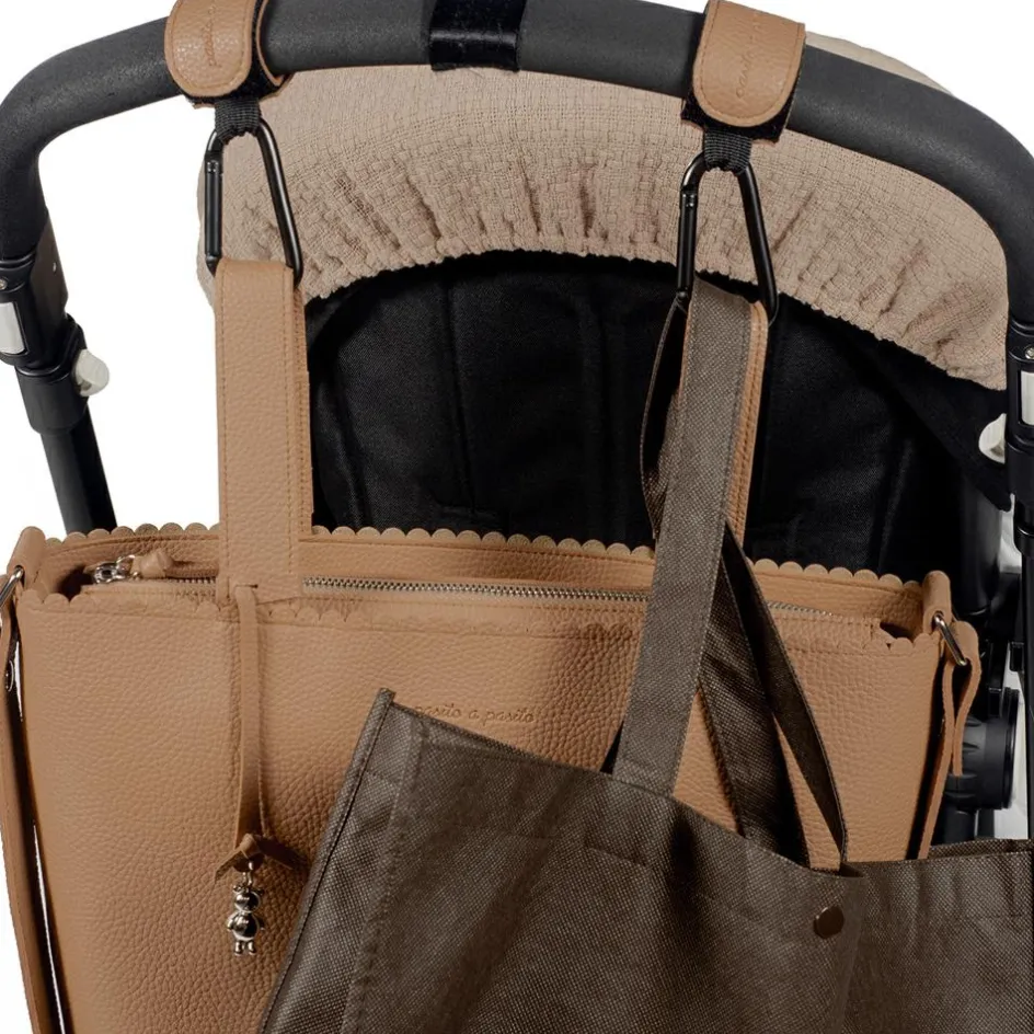 Best Pasito a pasito Lot de 2 crochets pour poussette Icon Caramel