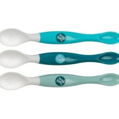 TUM TUM Lot de 3 cuillères à double embout Ourson